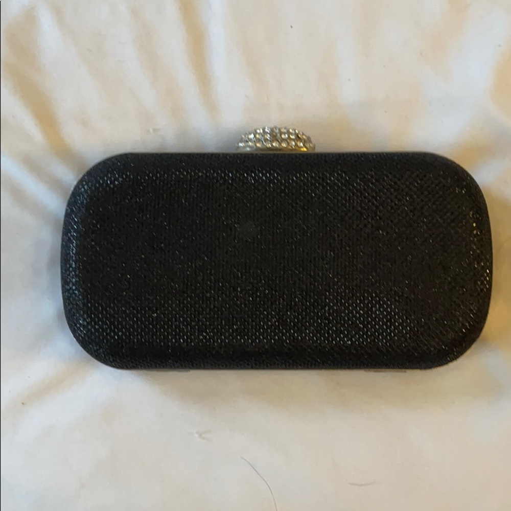 Black evening clutch